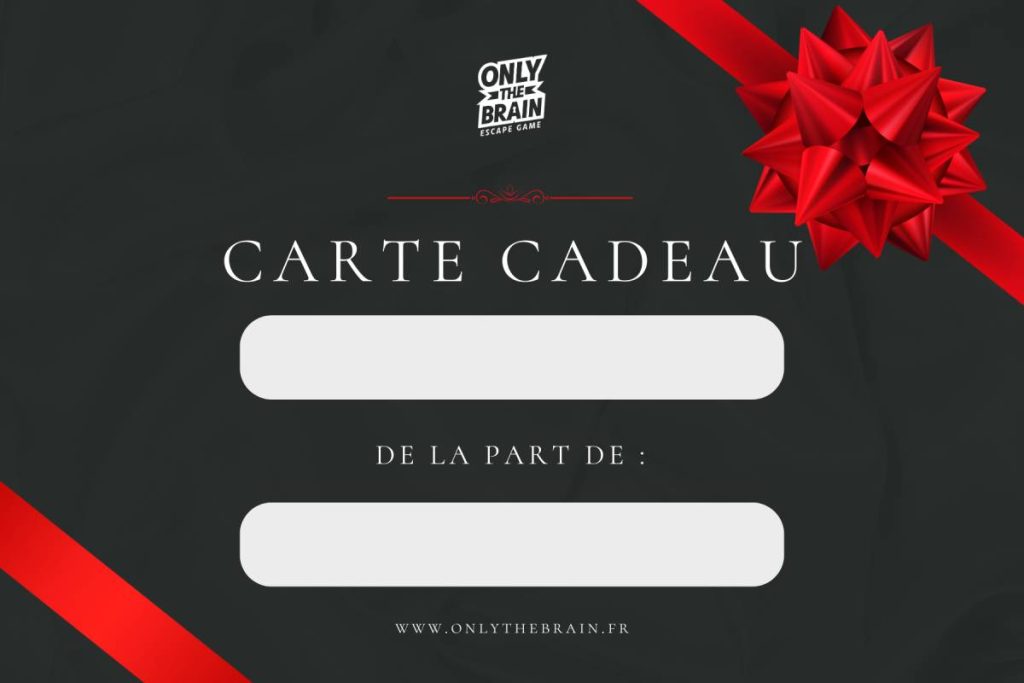 Carte cadeau Only The Brain