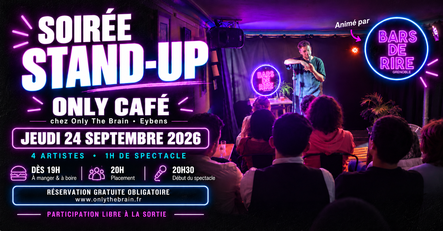 soirée standup 24092026 only the brain